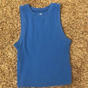 Hollister halter top in a cute blue color! Size XS